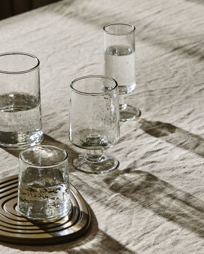 VITA tall drinking glass - clear