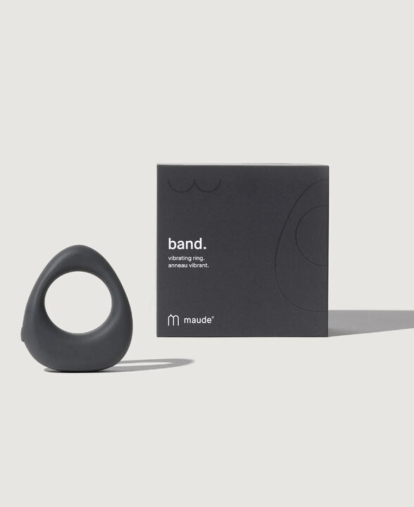 Maude - Band Vibrating Ring - Charcoal