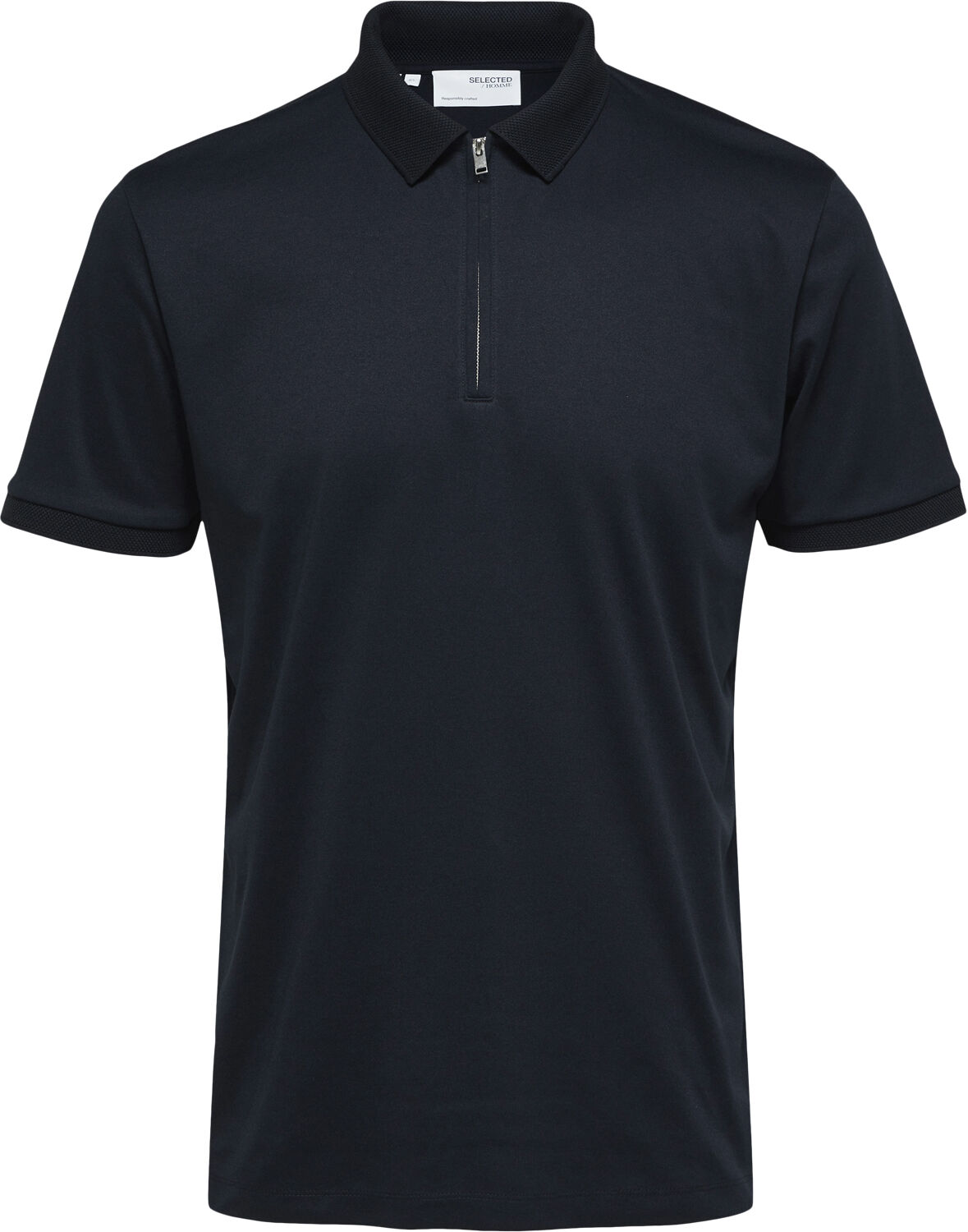 Slhfave Zip Ss Polo Noos