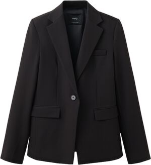 Fitted suit blazer