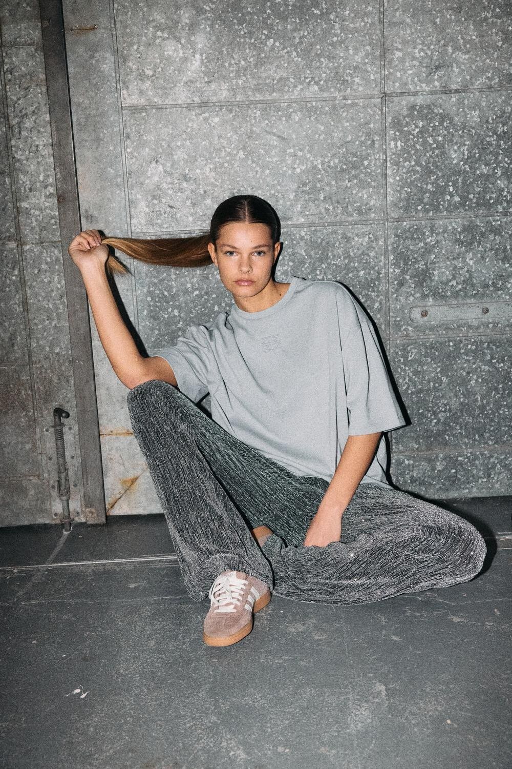 NMNADINE GLITTER EMBOS T-SHIRT