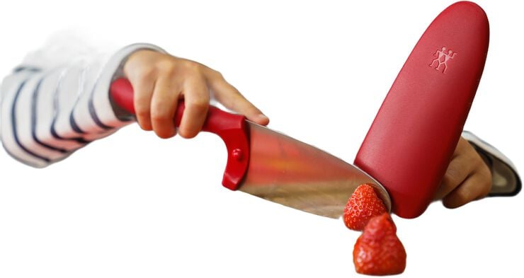 Twinny Kockkniv 100 Röd Fin egg