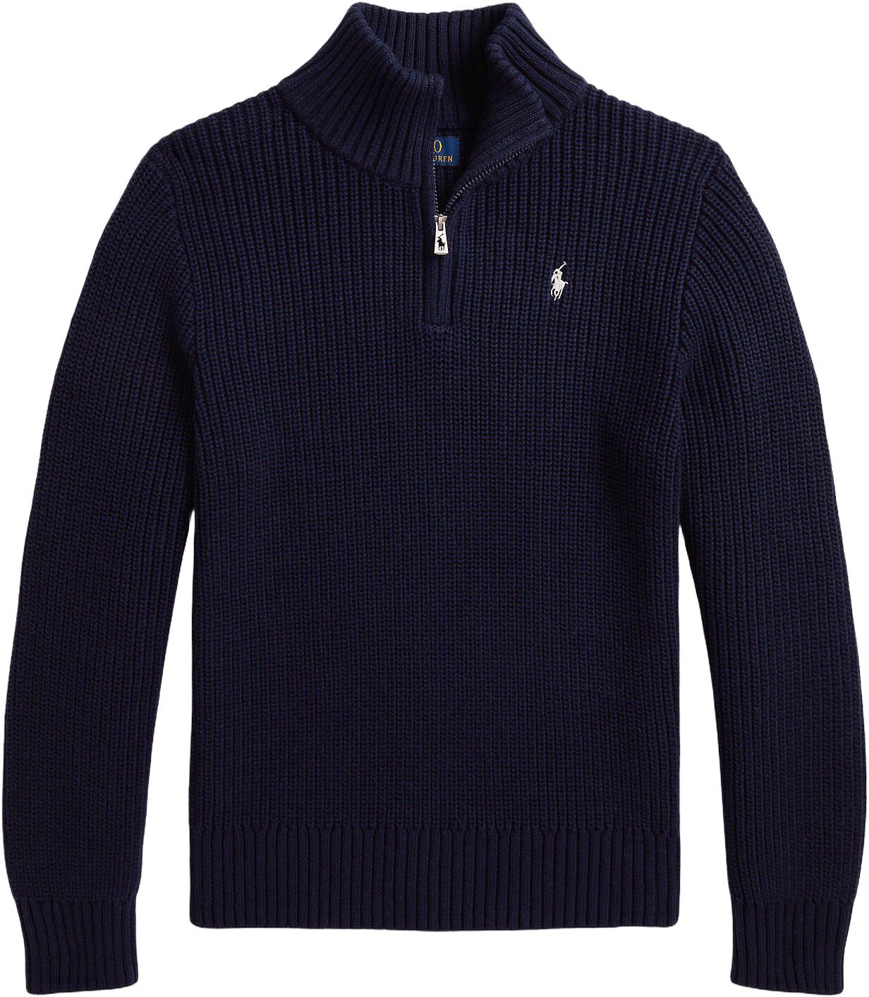 Cotton Quarter-Zip Sweater