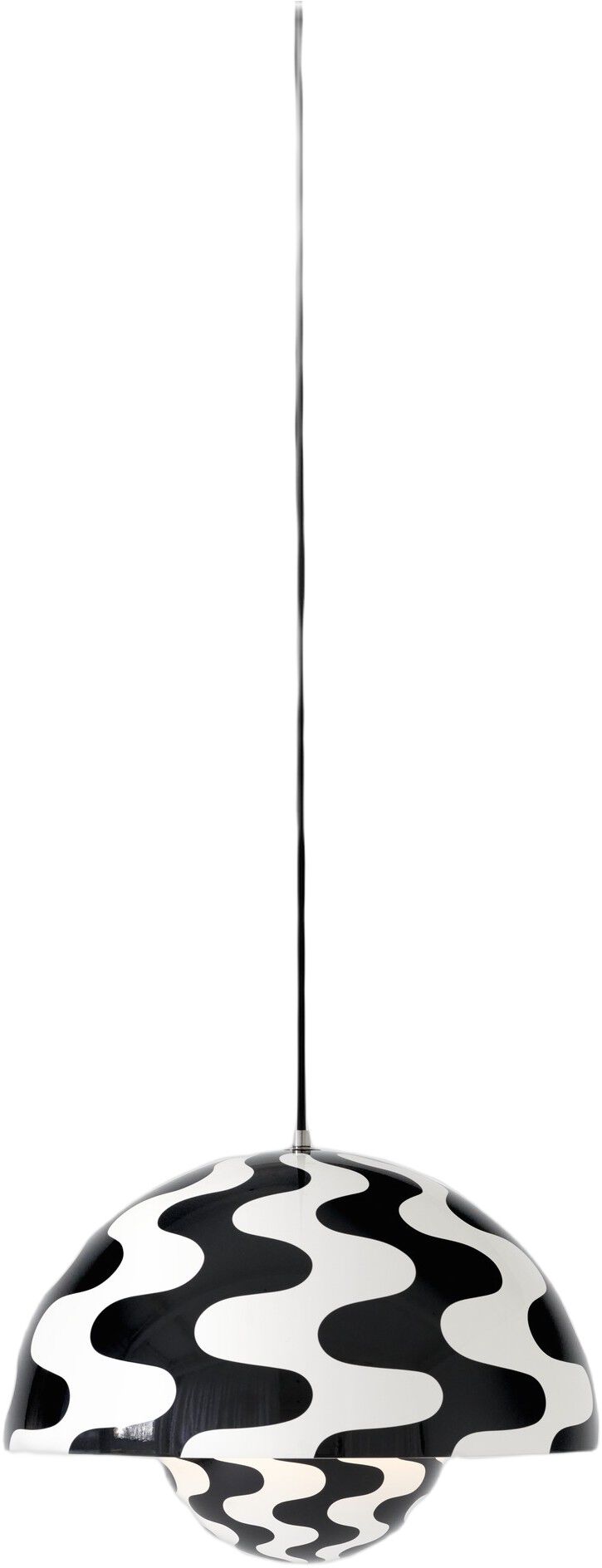 Flowerpot Pendant VP7, Black/White