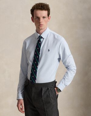 STRCH OXFORD INTRLK-KNT-SHIRT