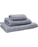 Stripe 70x140cm GOTS pumice stone/blue blizzard