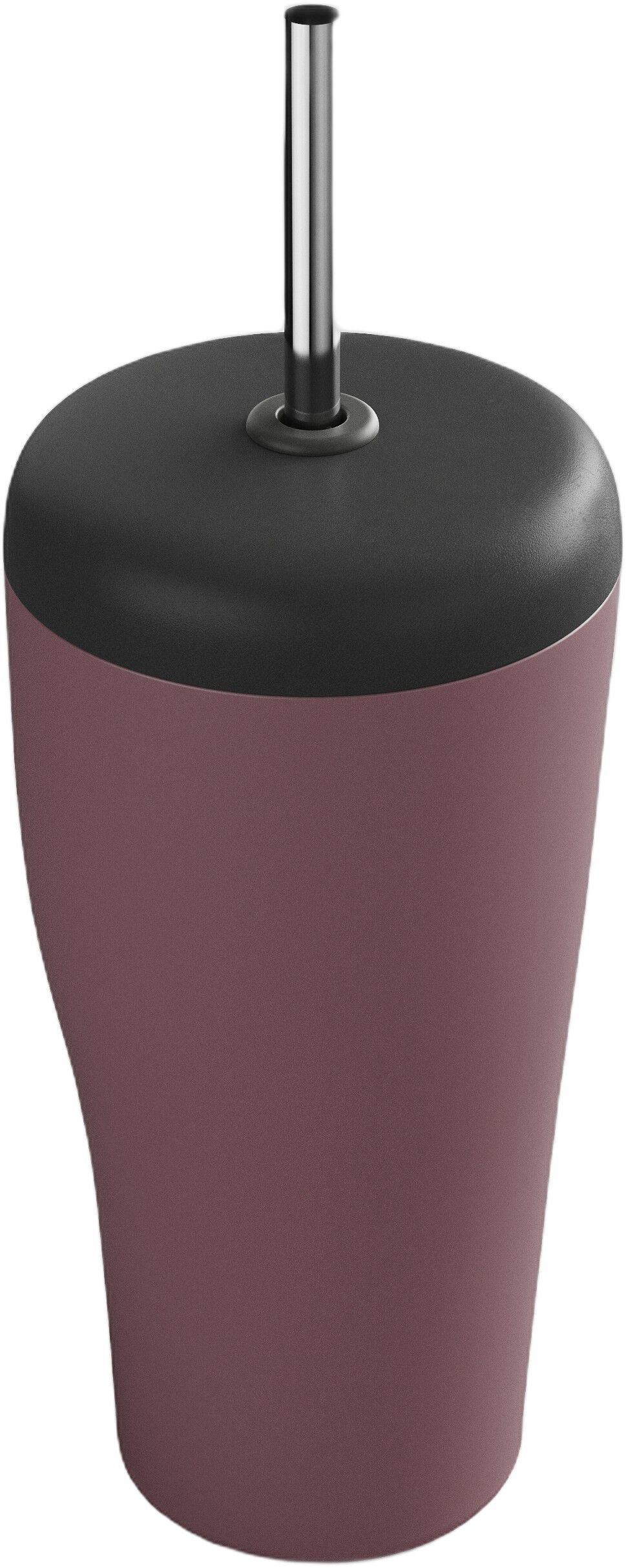 SKY TRAVEL CUP WITH STRAW ROSE STAINLESS STEEL AND PLASTIC