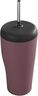 SKY TRAVEL CUP WITH STRAW ROSE STAINLESS STEEL AND PLASTIC