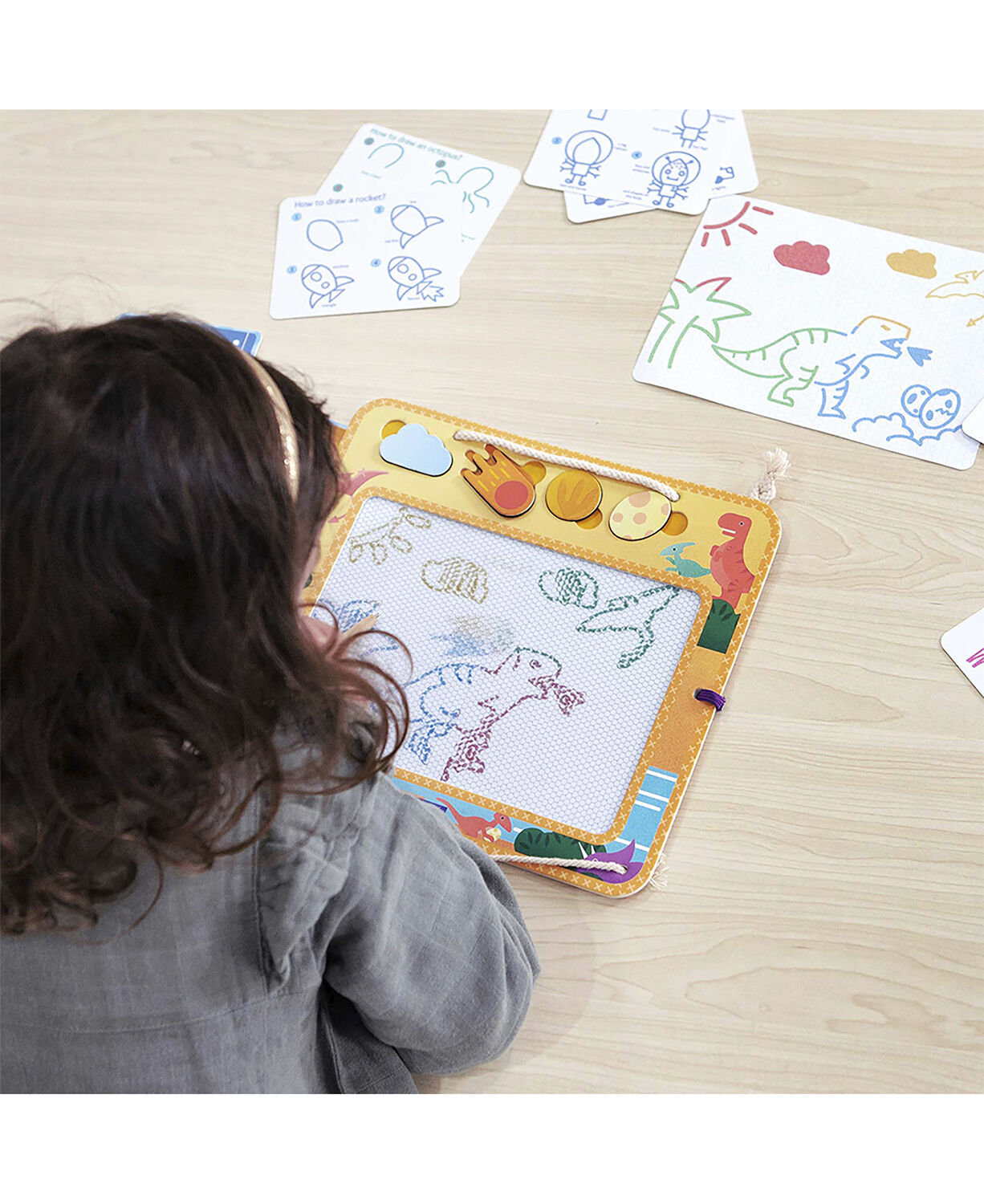 mierEdu - Magisk tegnetavle stor - Dinosaur