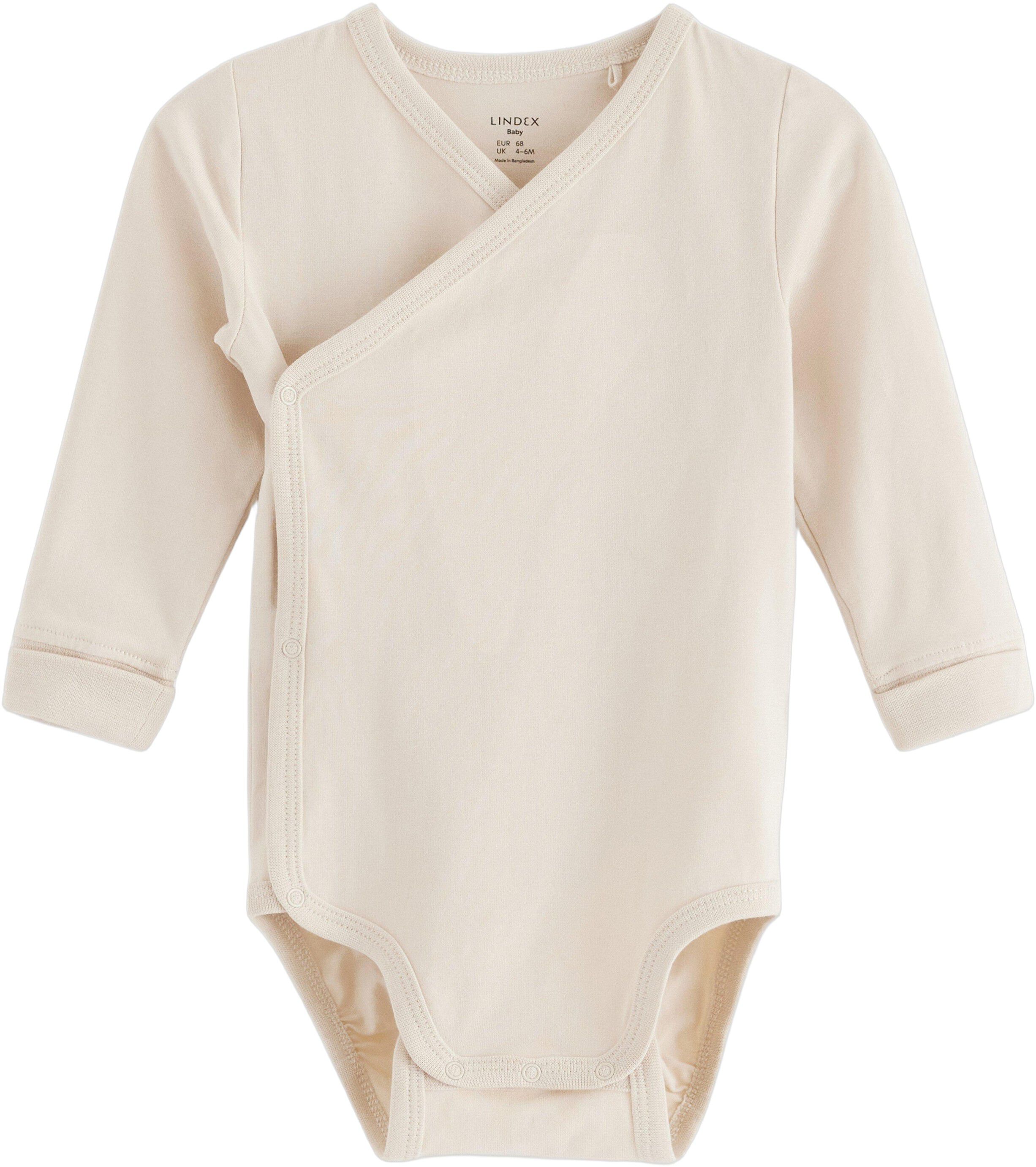 Body i bomuldsjersey med lange &aelig;rm