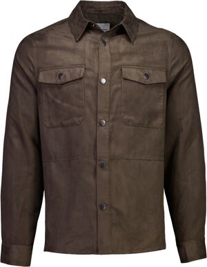 Micro suede overshirt