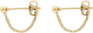 Chain ball earrings