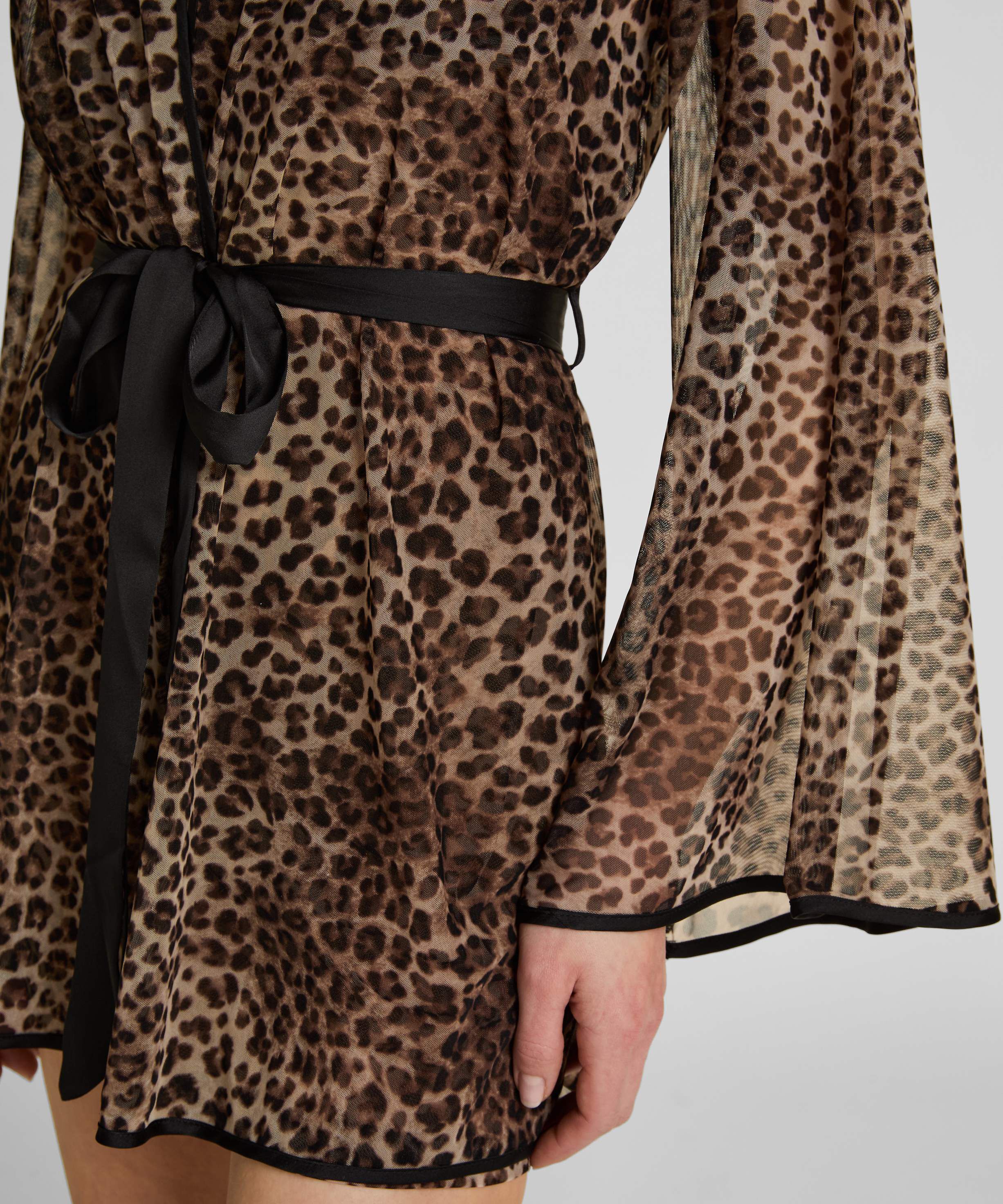 KIMONO MESH LEOPARD
