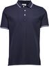 Polo shirt w. contrast piping