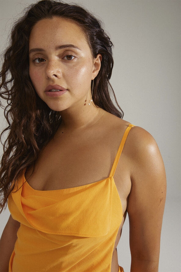 EUONIA pearl chain-earrings gold-plated