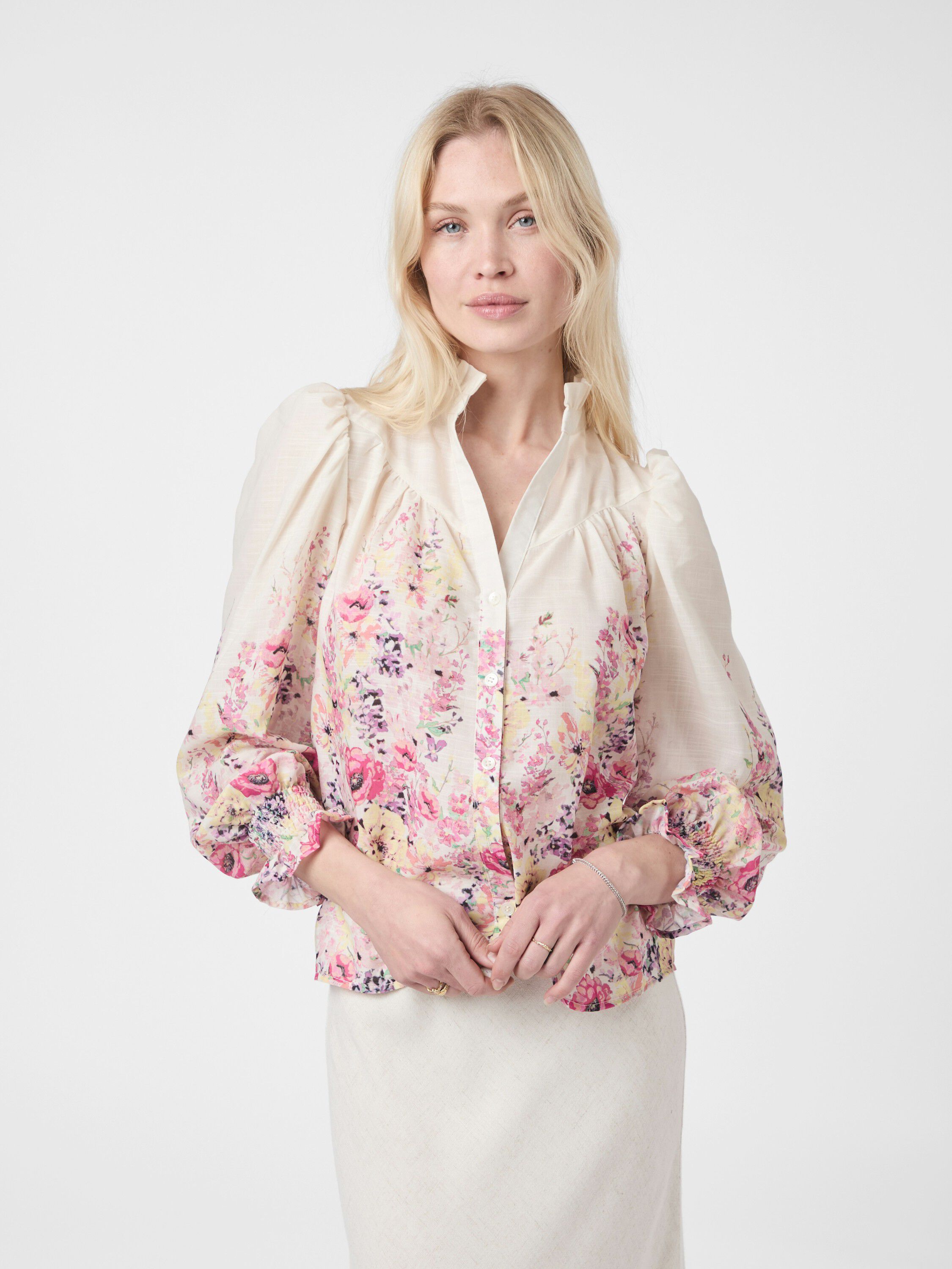 Calloma Flower Print Blouse