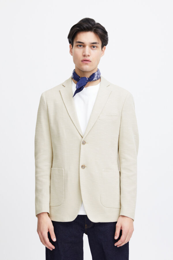 CFBILLE slub yarn blazer