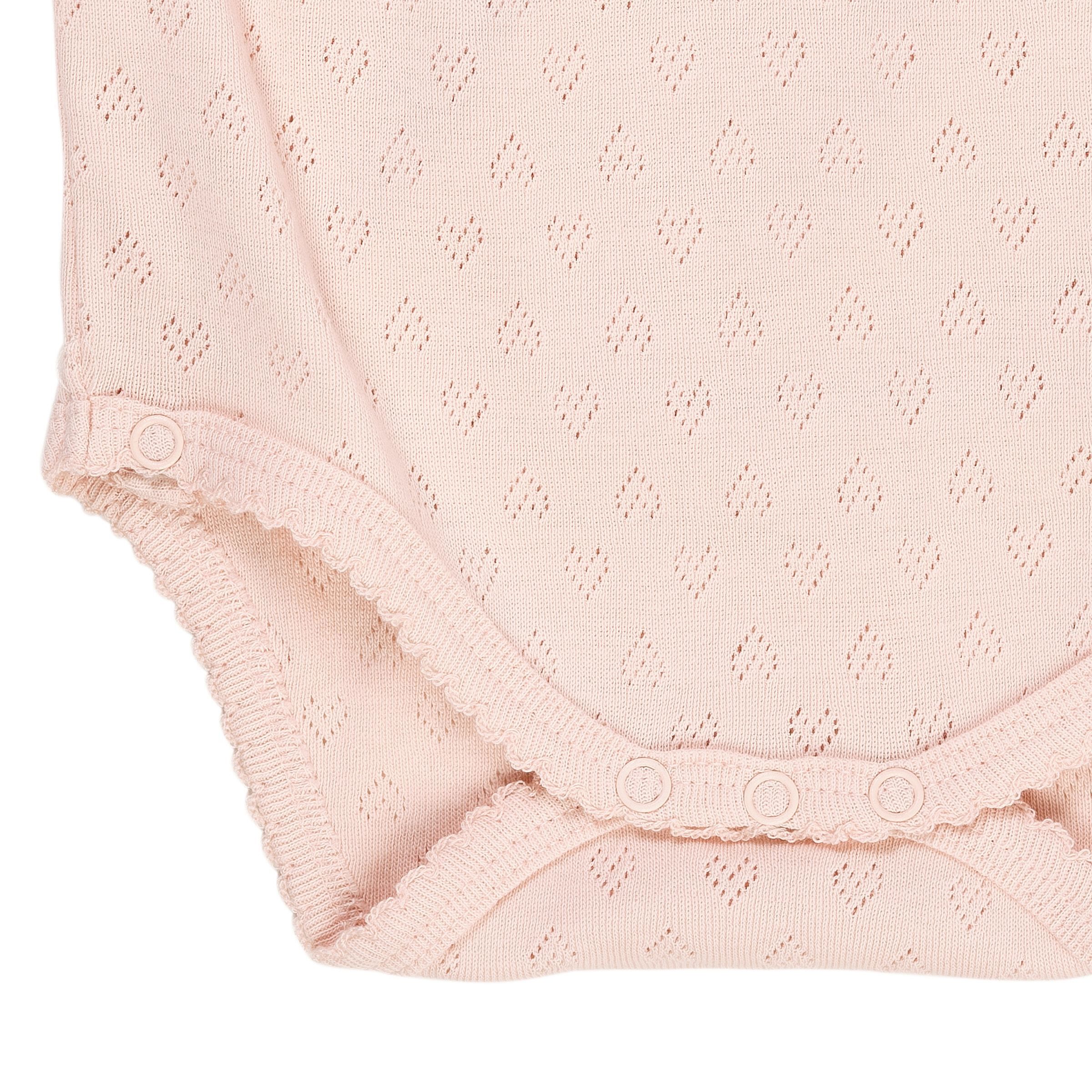 Pointelle Heart Crossover Body Ls