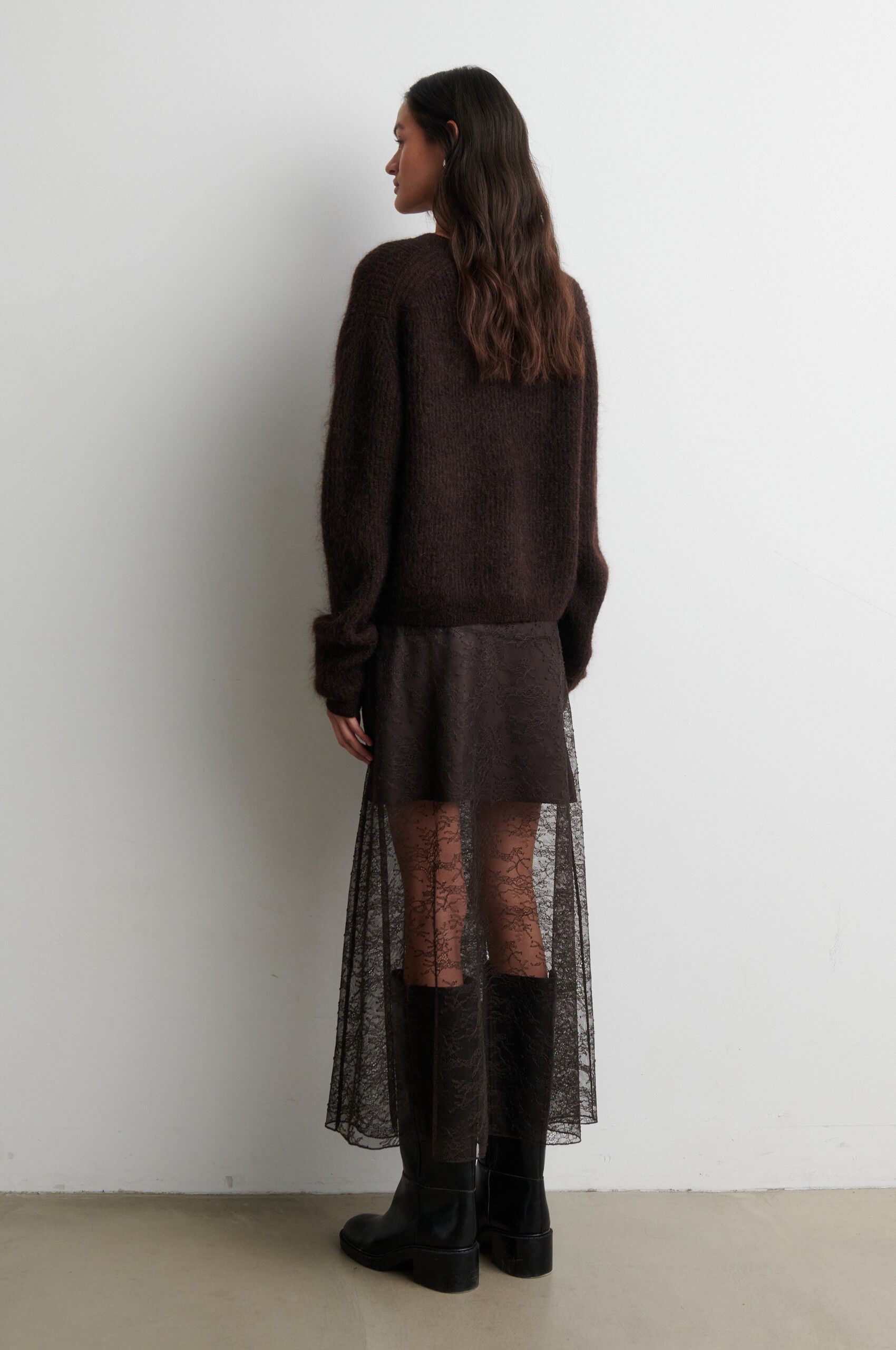 Andrea Knit Rib LS Cardigan