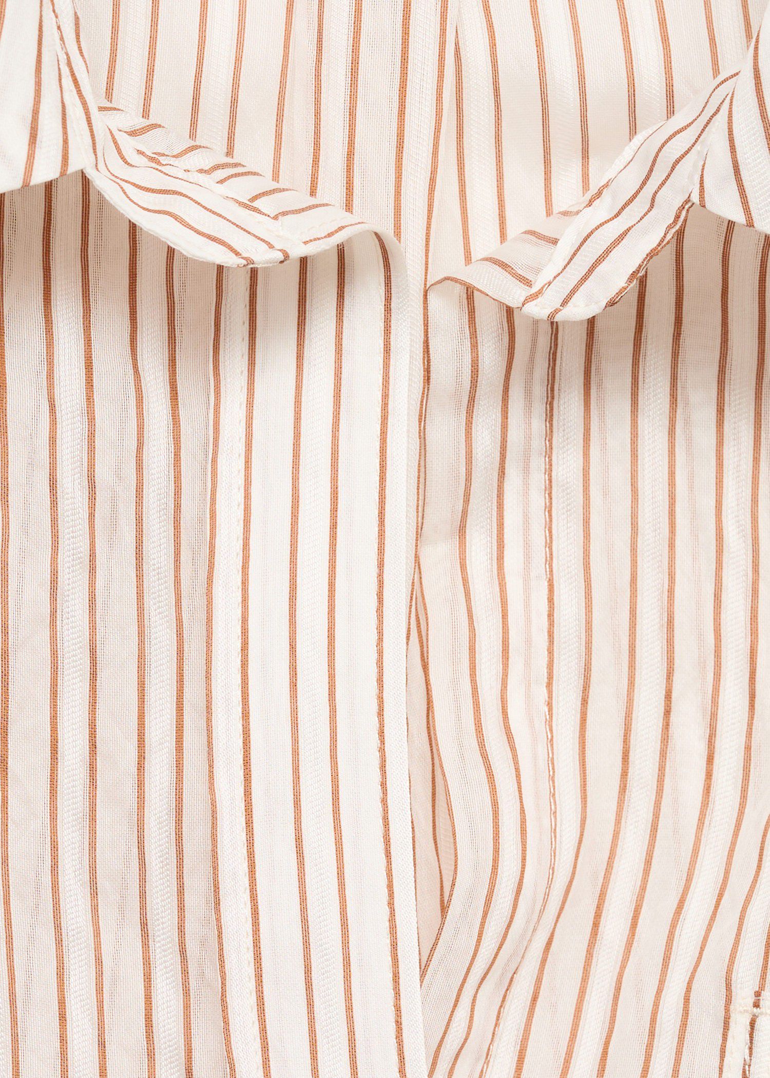 Semi-transparent striped shirt