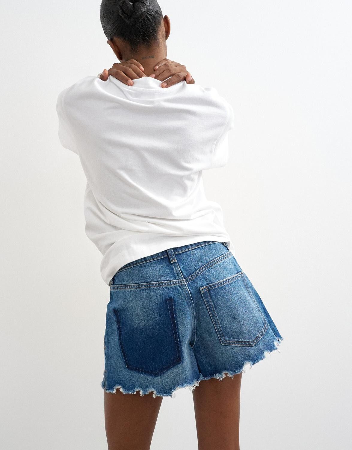 Tsolivia Distressed Denim Shorts Dnm