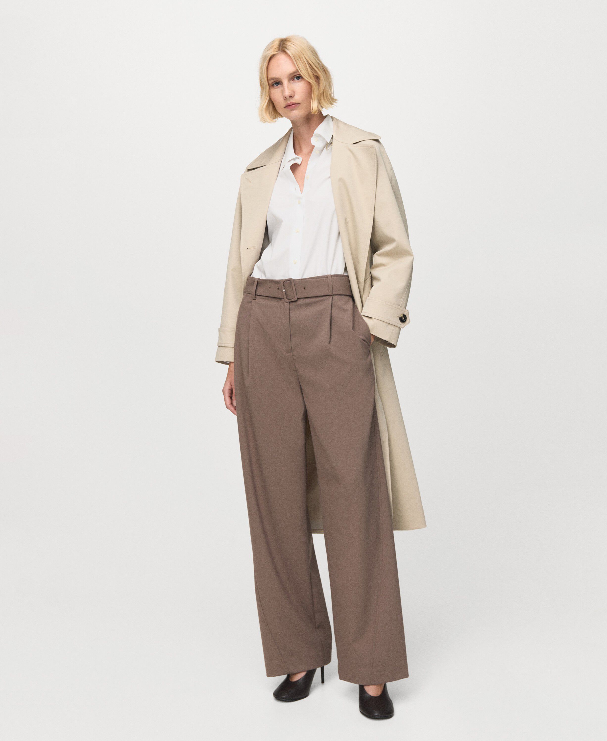 Cotton and lyocell blend straight s