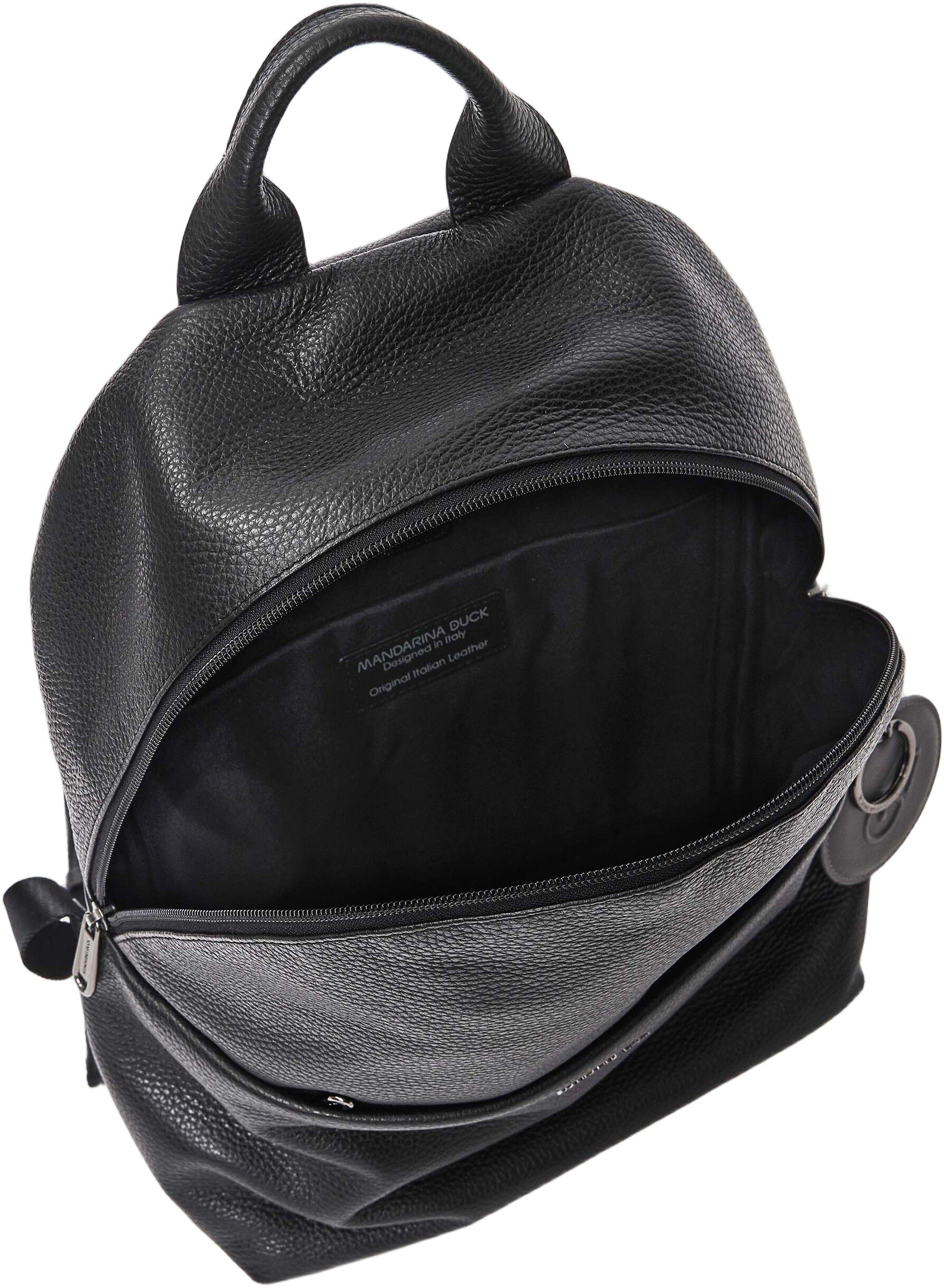 MELLOW LEATHER BACKPACK / NERO
