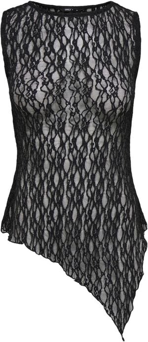 ONLLIVA S/L ASYMMETRIC LACE TOP JRS