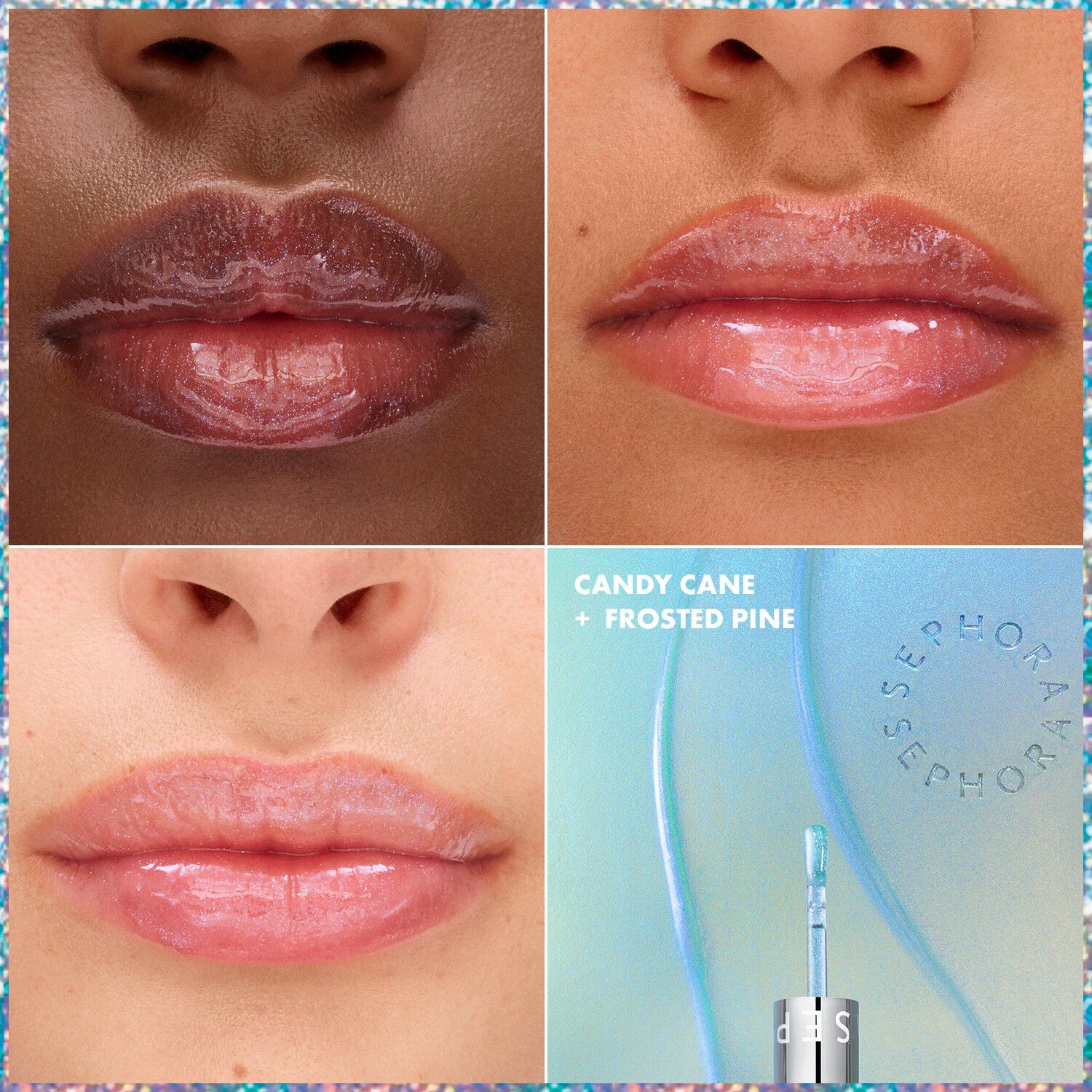 Candy Cane + Frosted Pine Lip Oil - L&auml;ppolja