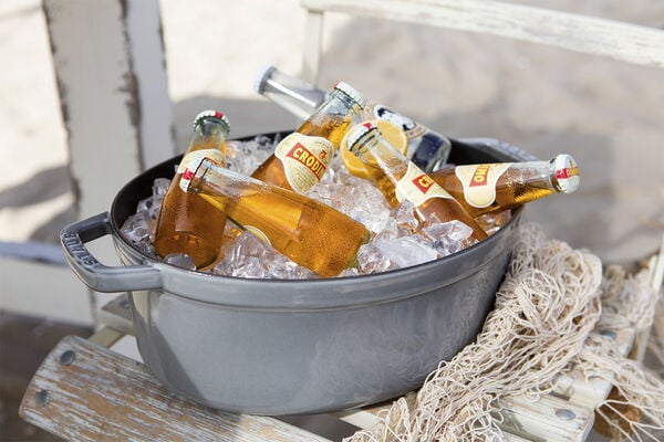 Oval Cocotte 31cm Graphite grey Staub