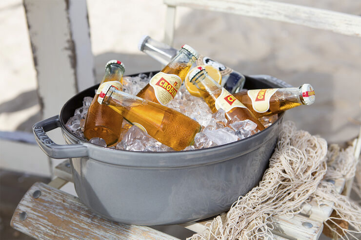 Oval Cocotte 31cm Graphite grey Staub