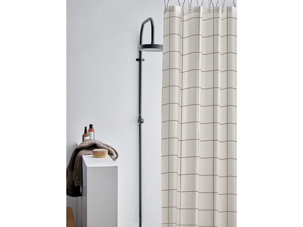 Duschdraperi 180x200 Vista Offwhite