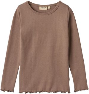 Langærmet Rib T-shirt Ida