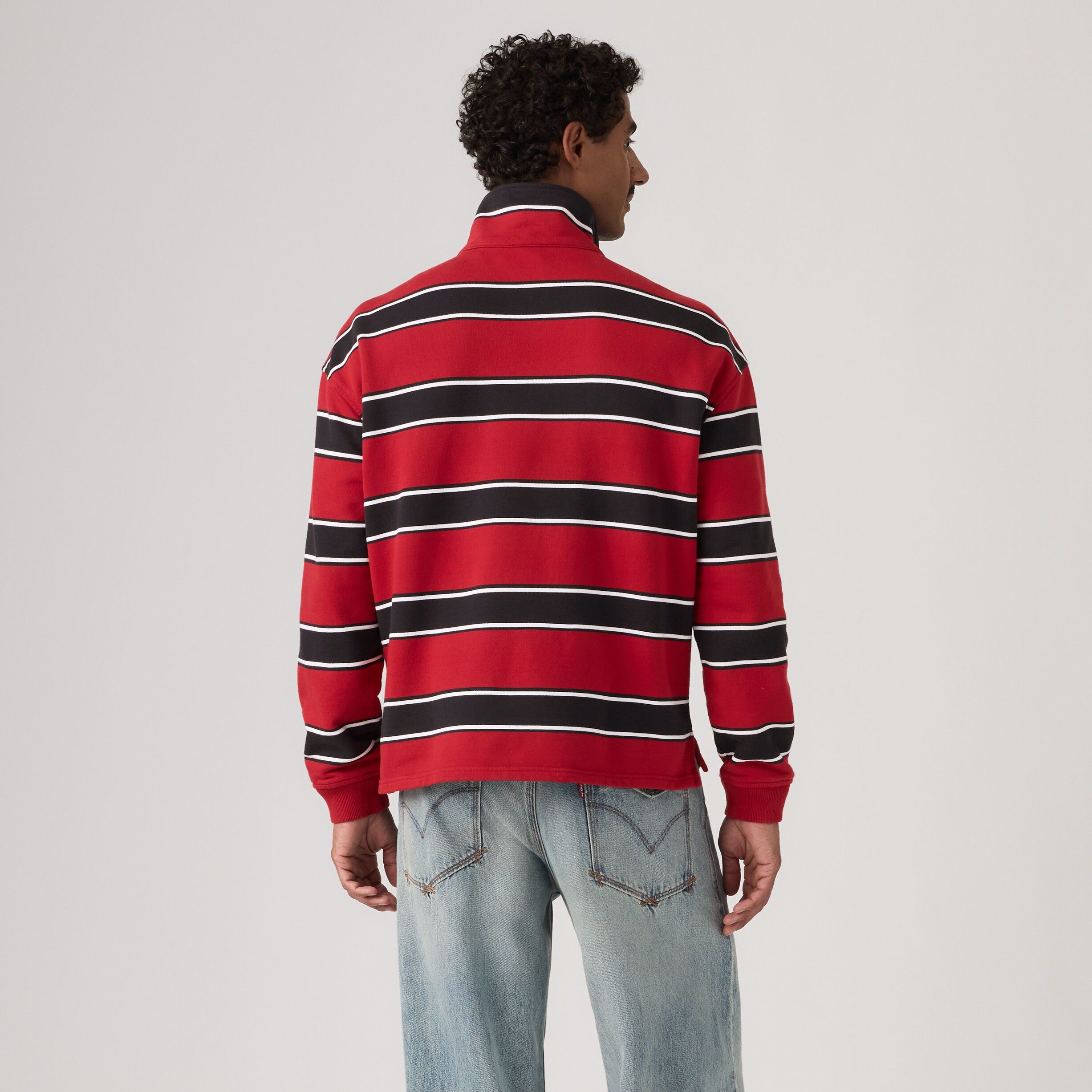 CAMERON 1/4 ZIP HAMERSLEY STRI
