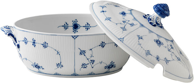 Blue Fluted Plain soppterrin 2 L / 32 cm