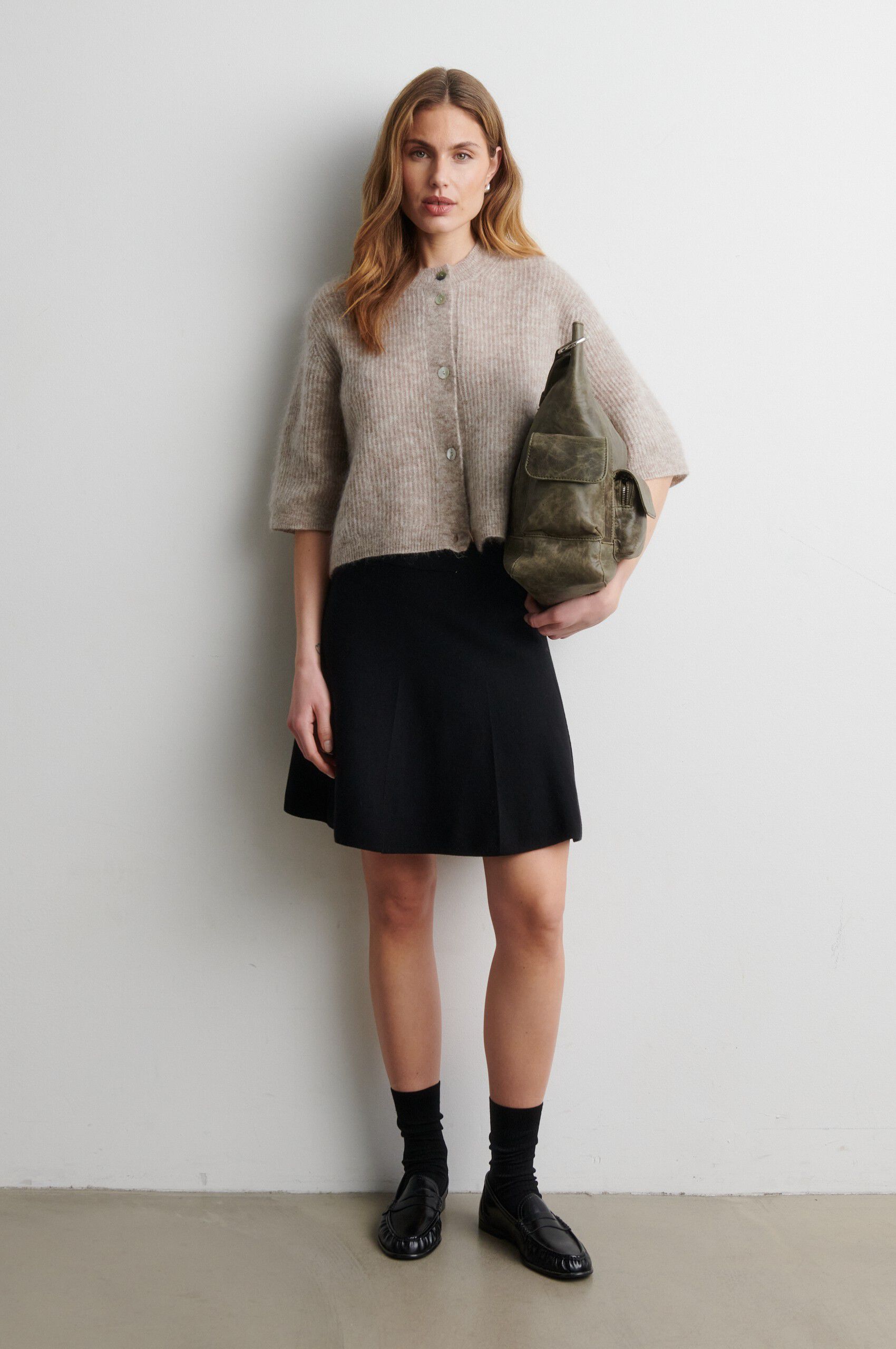 Andrea Knit Rib Cardigan