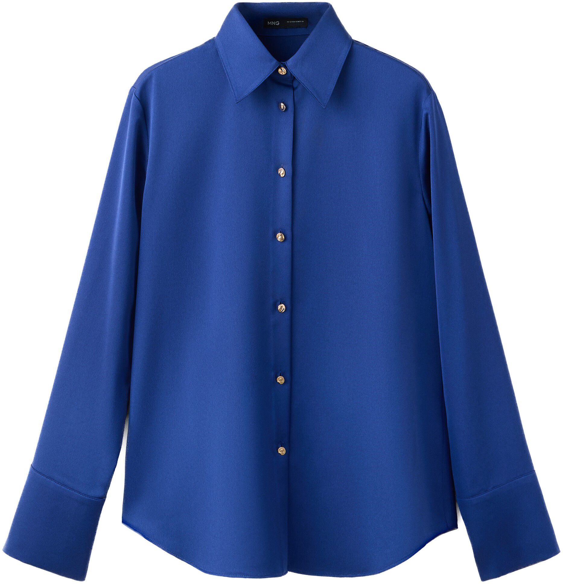 Regular-fit satin shirt