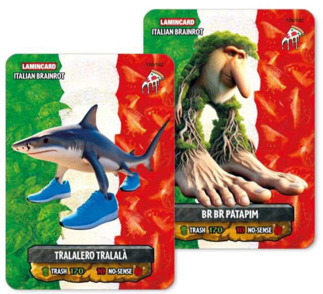 Brainrot Cards w2, 5 cards