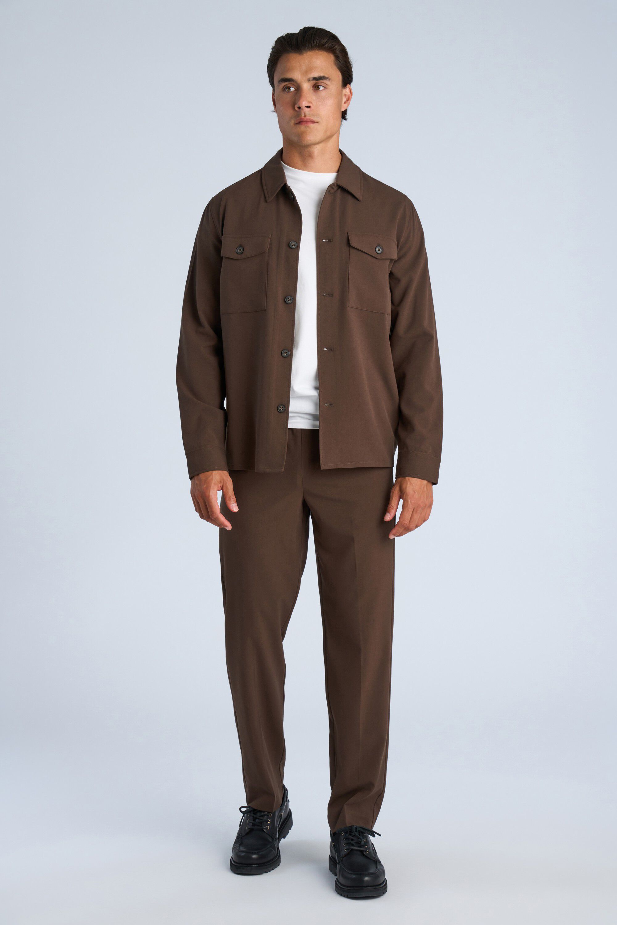Relaxed formal overshirt