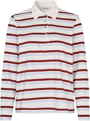 Hellenmd LS stripe polo