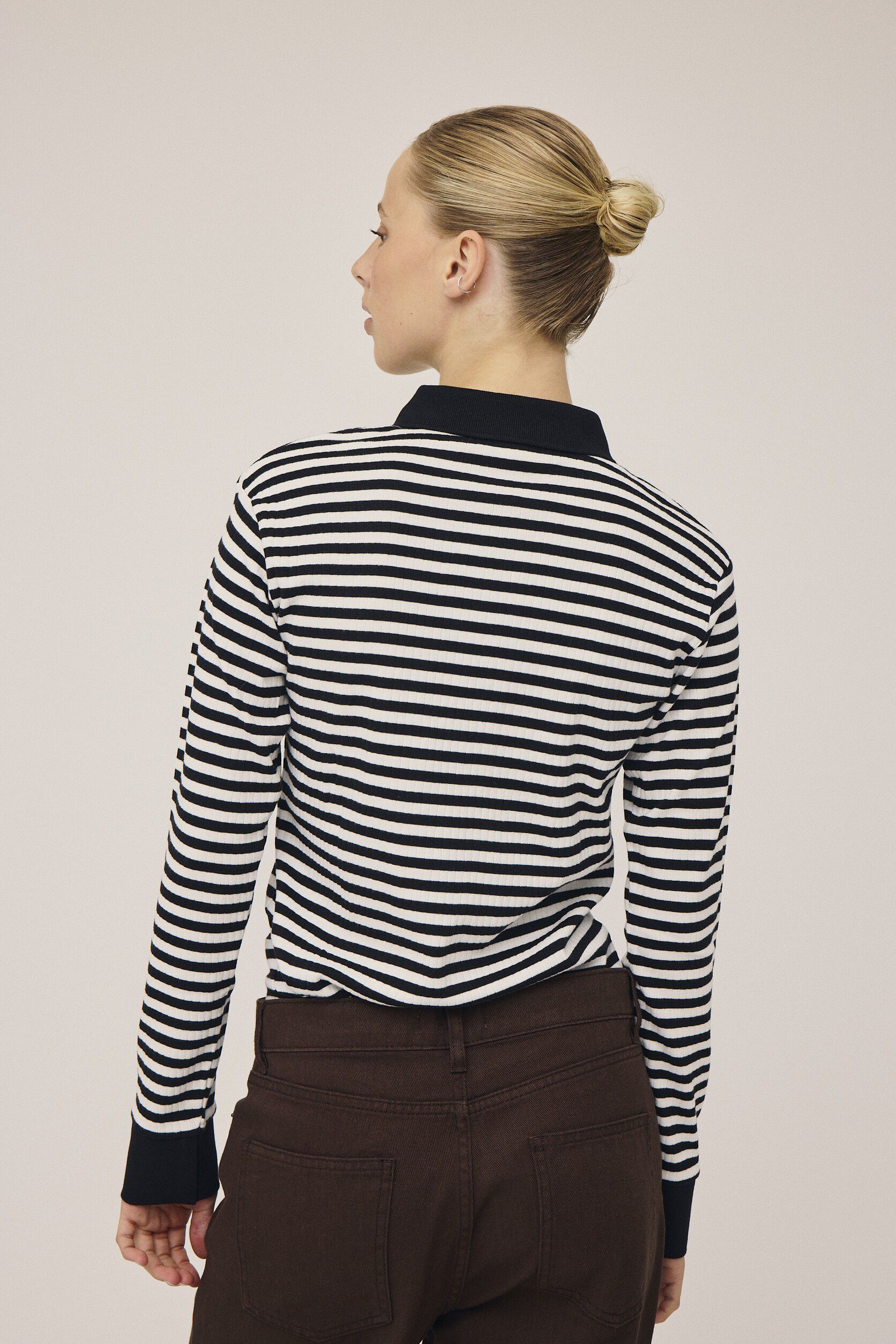 Milla 24 Long sleeve polo top - 100% Organic Cotton GOTS