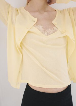 Knitted button cardigan