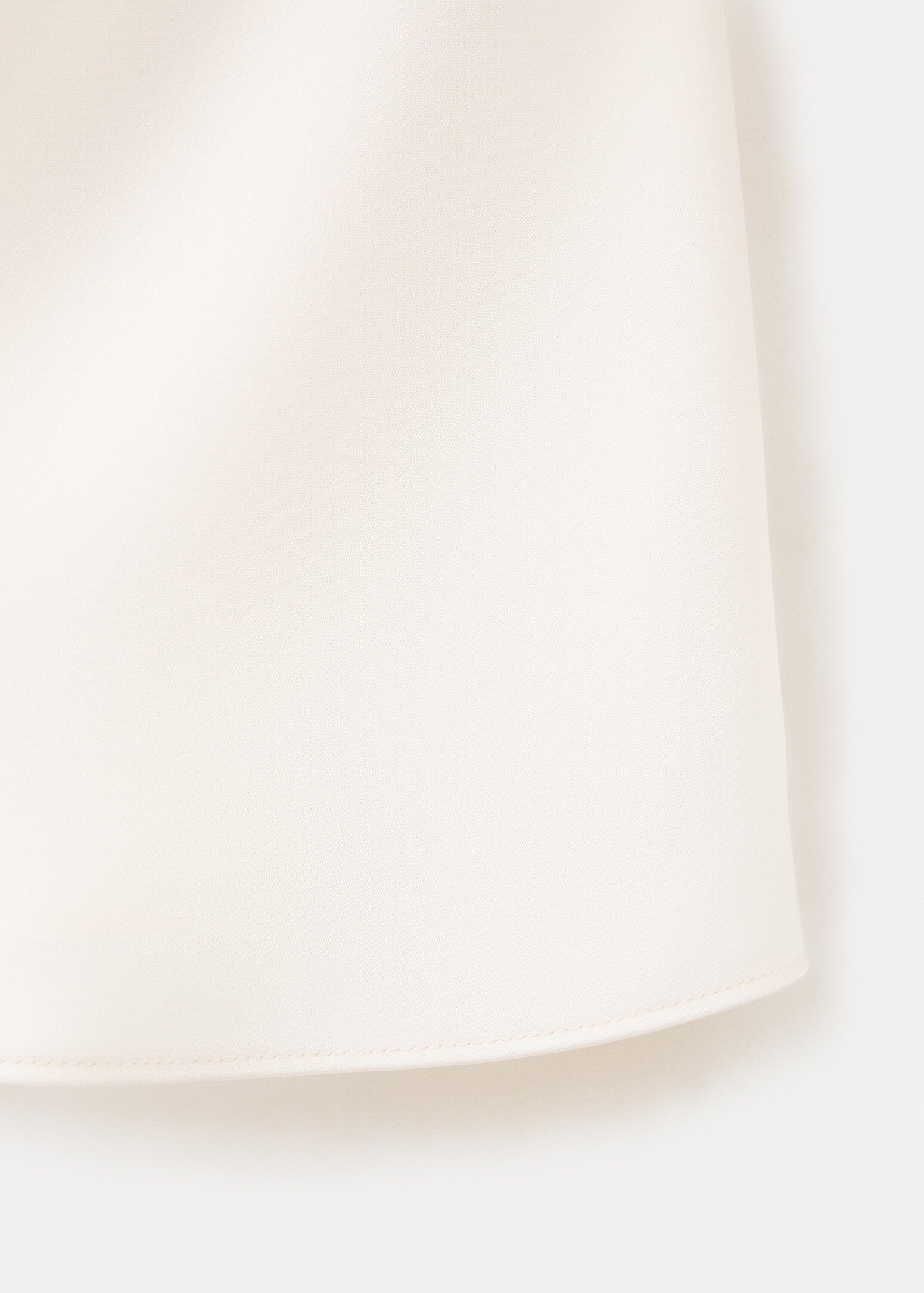 Draped neck satin top