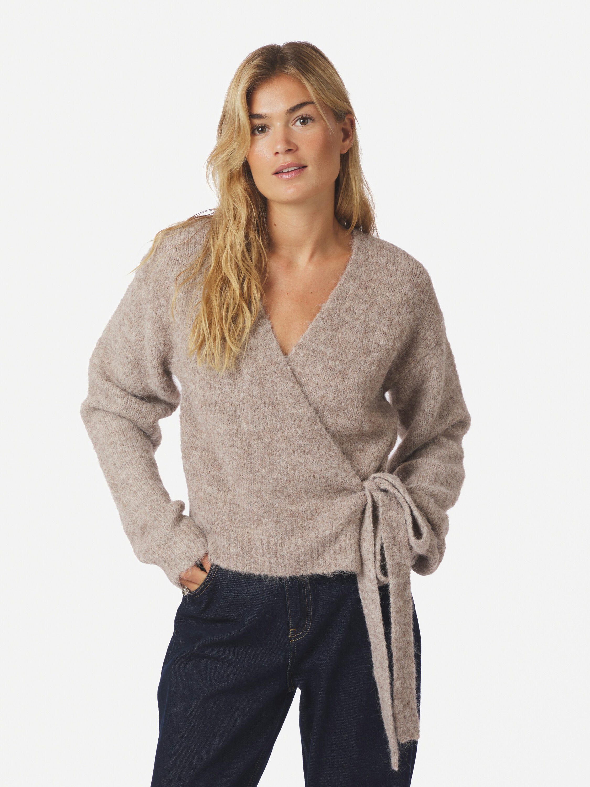 Ronia Fluffy Wrap Knit Cardigan