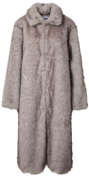 PCJILLA LONG FLUFFY JACKET BC