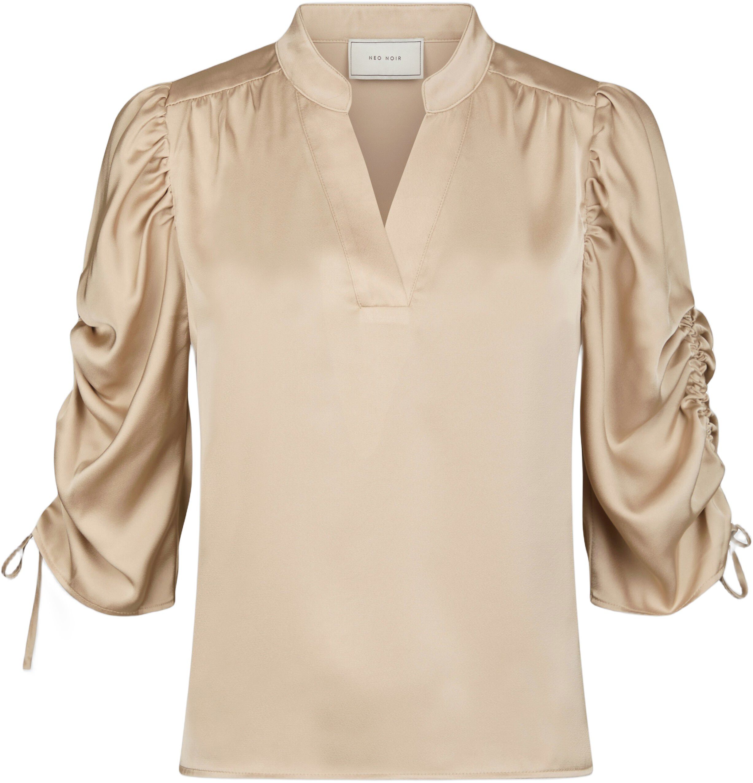 Alvira Drapy Satin Blouse