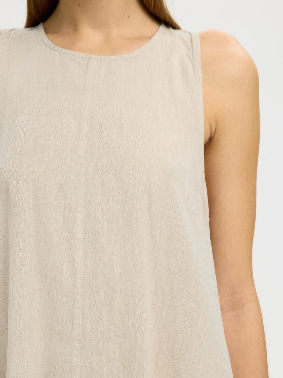 Slfluisa Relaxed Linen Blend Dress Noos