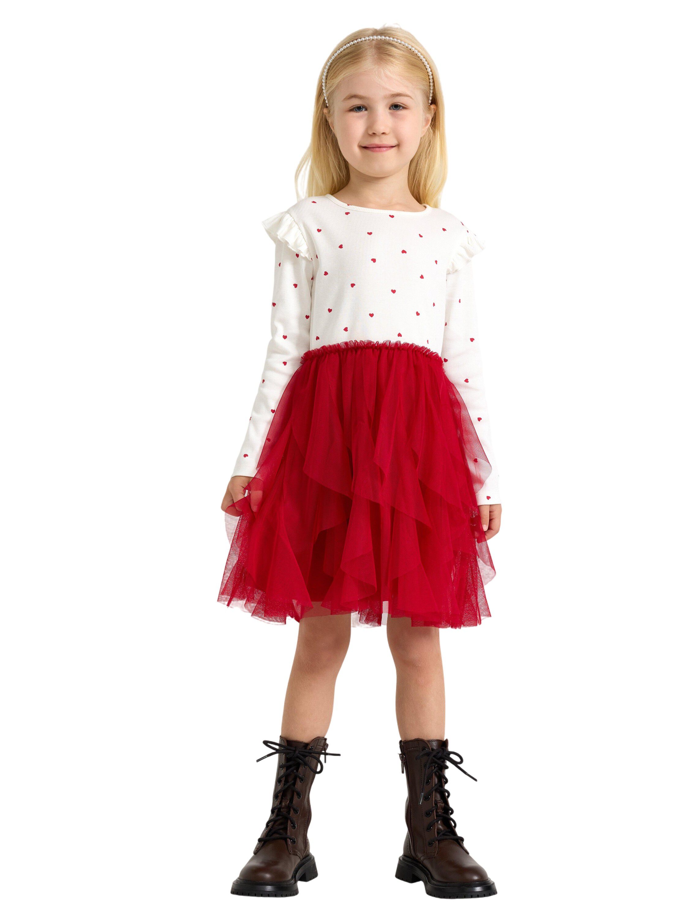 Myk kjole i ribbestrikket jersey og