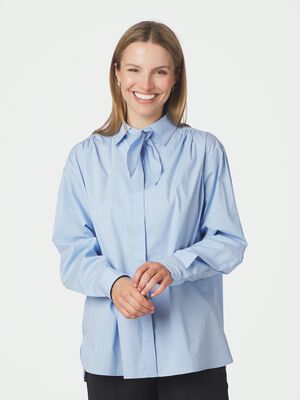 Rochelle Scarf Fine Stripe Shirt