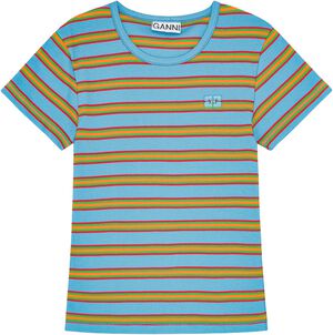 Soft Cotton Rib Stripes Baby Fit T-